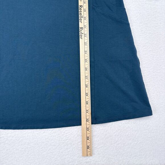 J Jill Pure Jill Dress Size‎ Medium Petite Blue Pullover Jersey Knit Pockets - Picture 8 of 8